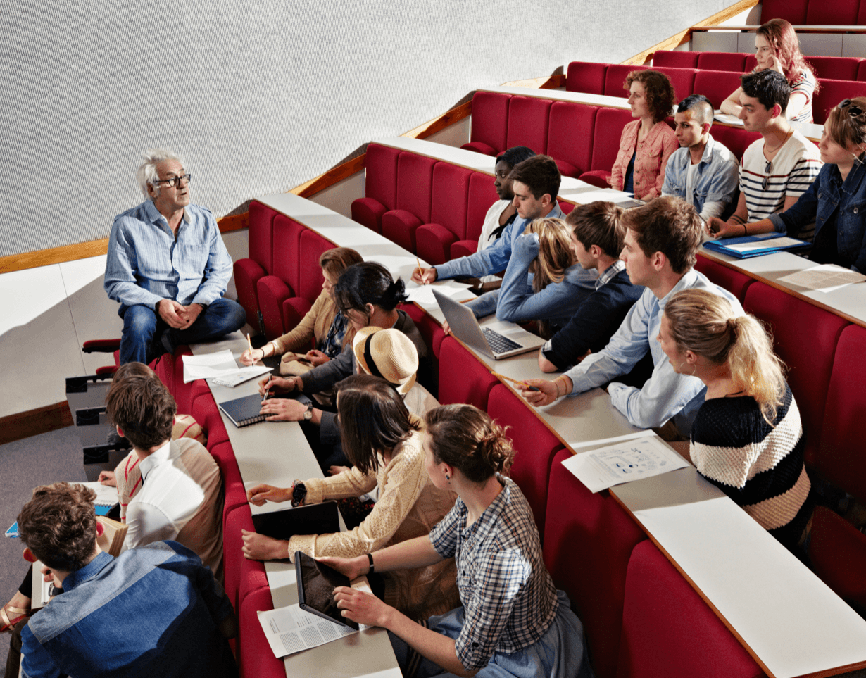University students completing supervised in-person examinations